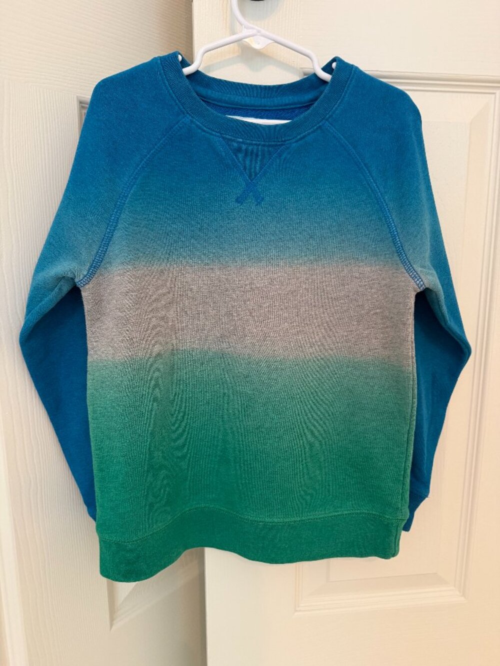 Mini Boden - Tie Dye Sweatshirt Green / Blue - Size 6-7Y